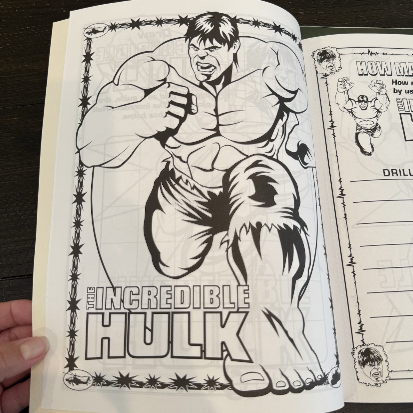 Bendon The Incredible Hulk Coloring and Activity Book with 50+ Stickers NEW