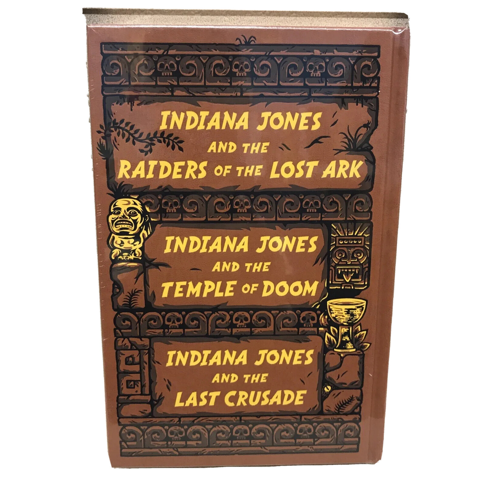 ❤️THE ADVENTURES of INDIANA JONES 3 Novels Hardcover Bonded Leather BRAND NEW