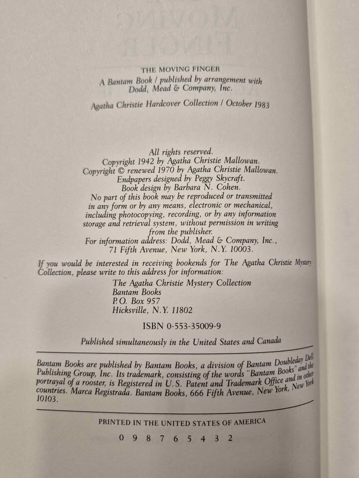 AGATHA CHRISTIE LEATHERETTE COLLECTION – YOU PICK TITLES – DROP DOWN SELECTION