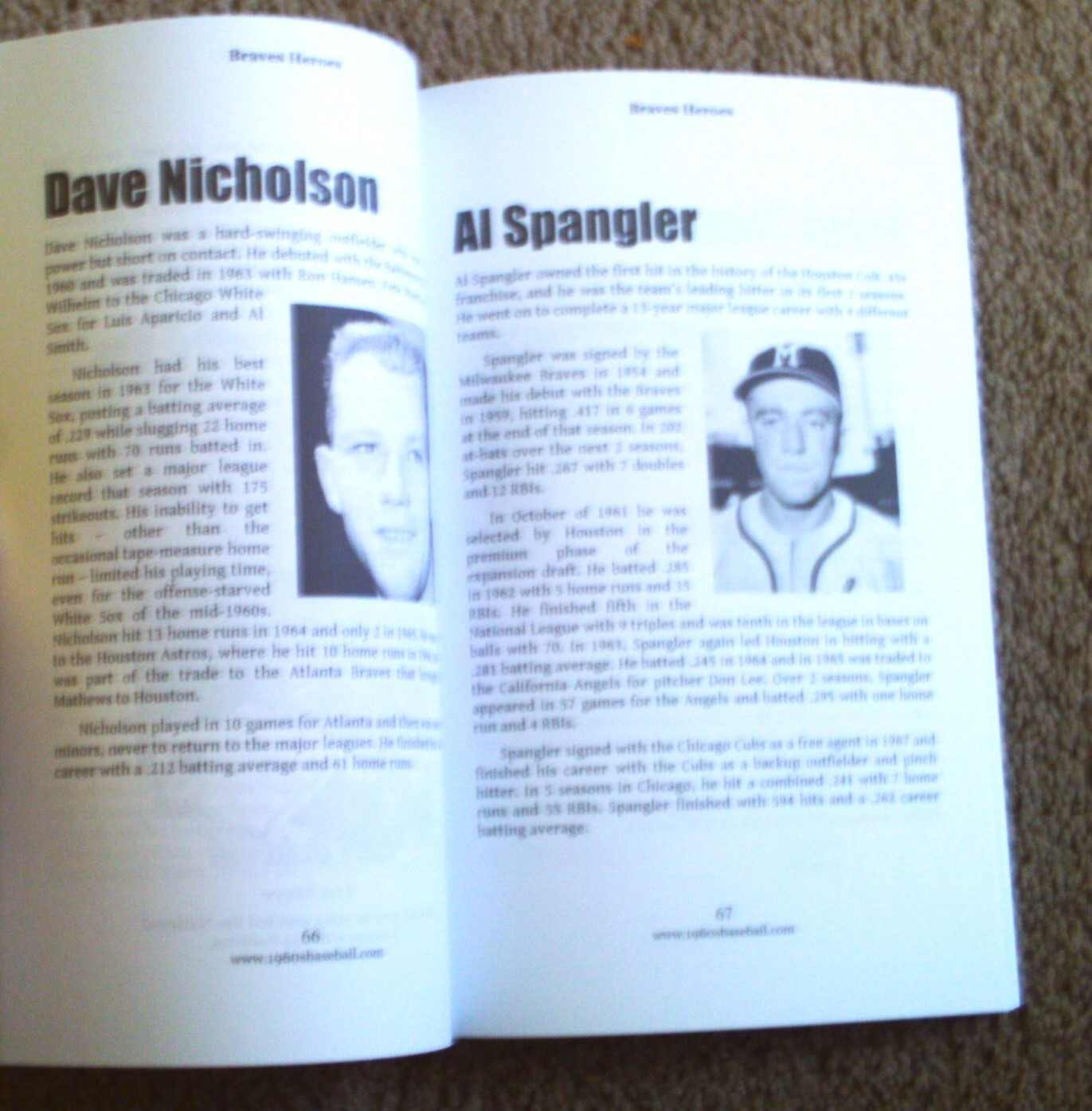 Braves Heroes by Carroll Conklin Remembering the Milwaukee Braves of 1960’s, MLB