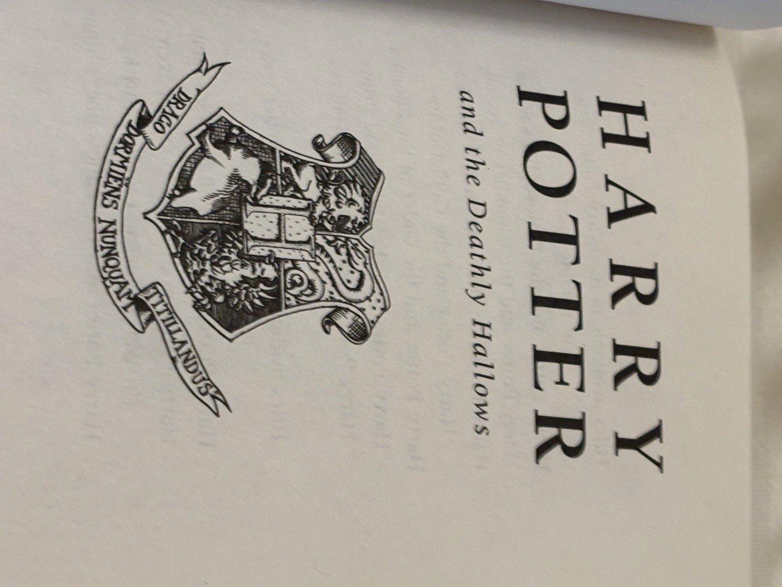Harry Potter and the Deathly Hallows – 07 1st Ed. Bloomsbury UK Hardcover First