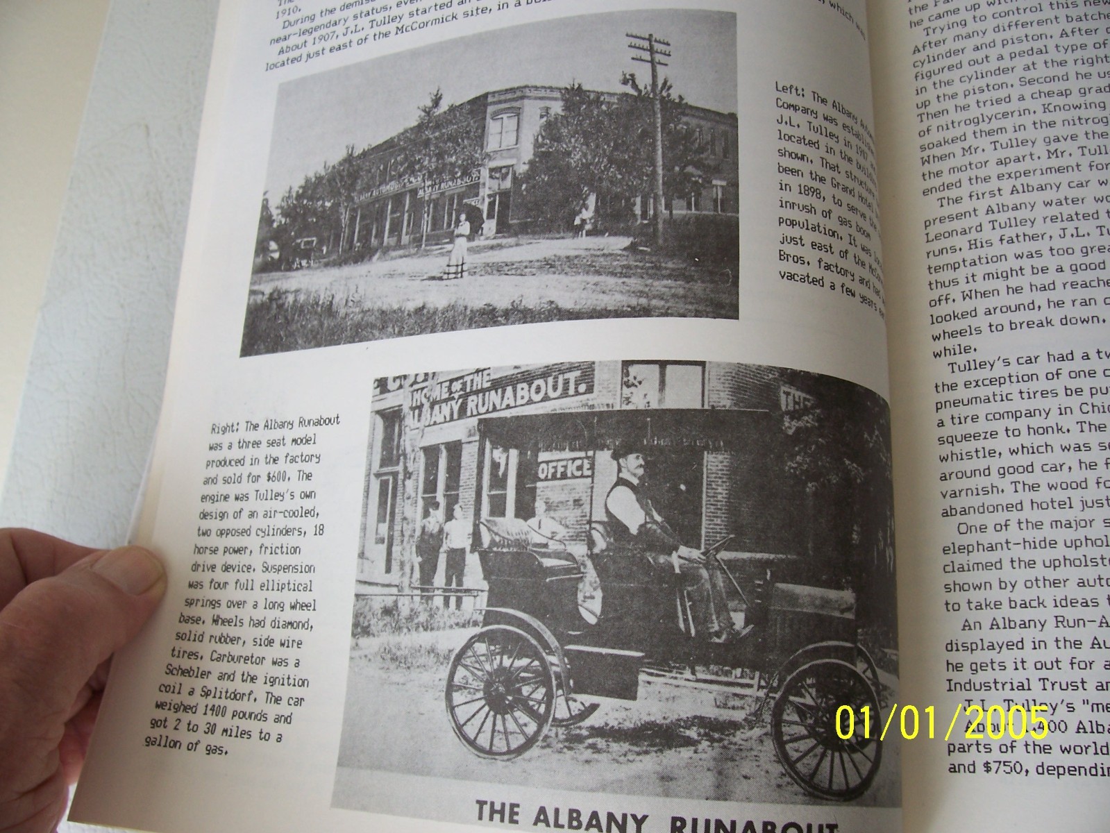 “Yester-Year Albany” Book – INDIANA RARE – 8 1/2″ x 11″ w/92 Pages
