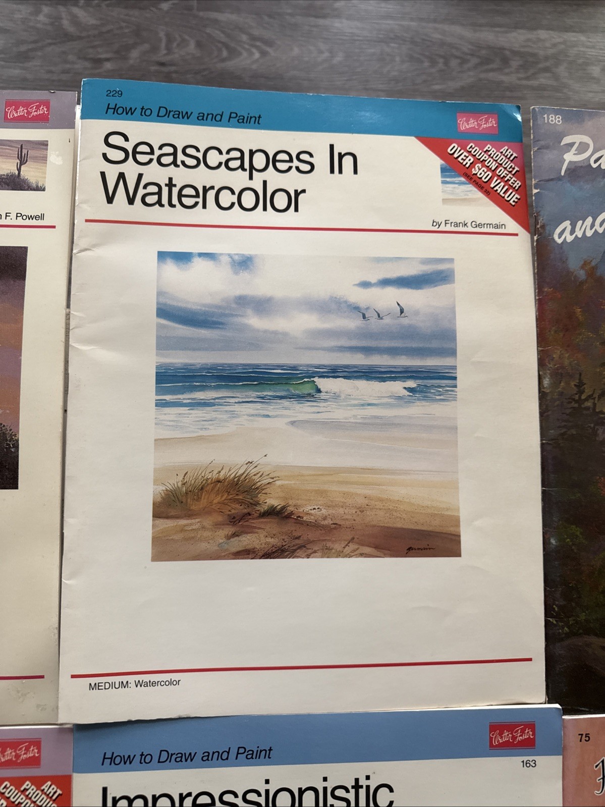 Lot of 10 Walter T Foster Art Books Painting Watercolor Oil Flowers Seascapes