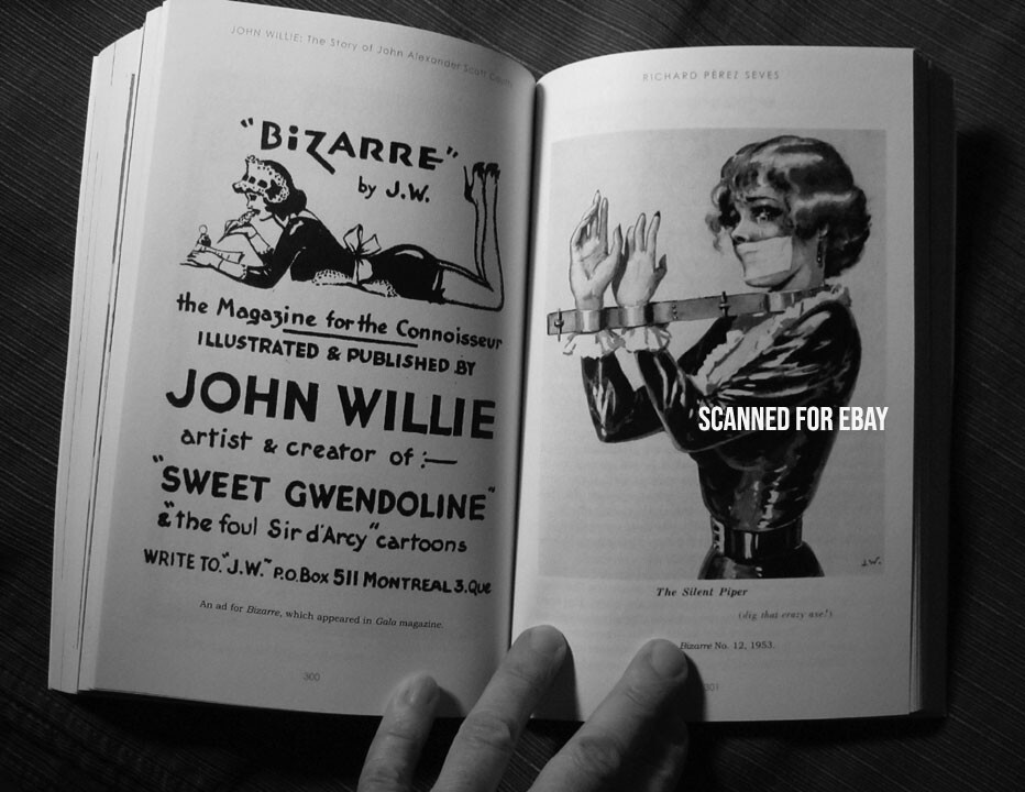 John Willie, 2 Books, New Adventures of Sweet Gwendoline, John Willie Biography