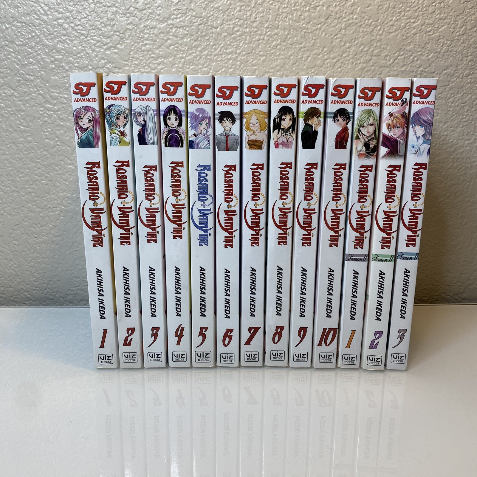 Rosario + Vampire Manga Season 1 Vol. 1 – 10 + Season 2 Vol. 1-3 Shonen Jump Viz