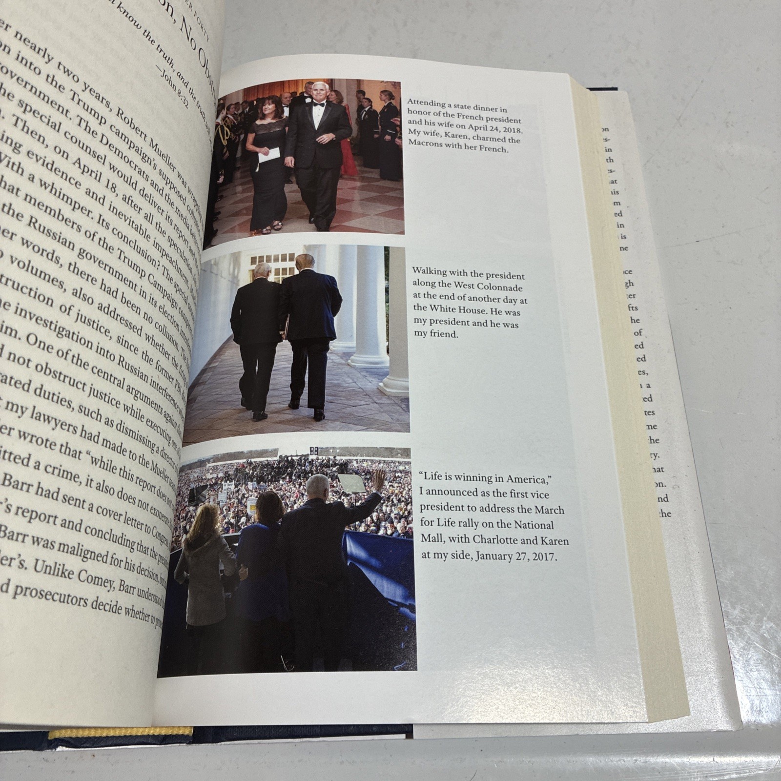 Signed Mike Pence Book So Help Me God Autobiography Memoir VP Politics History
