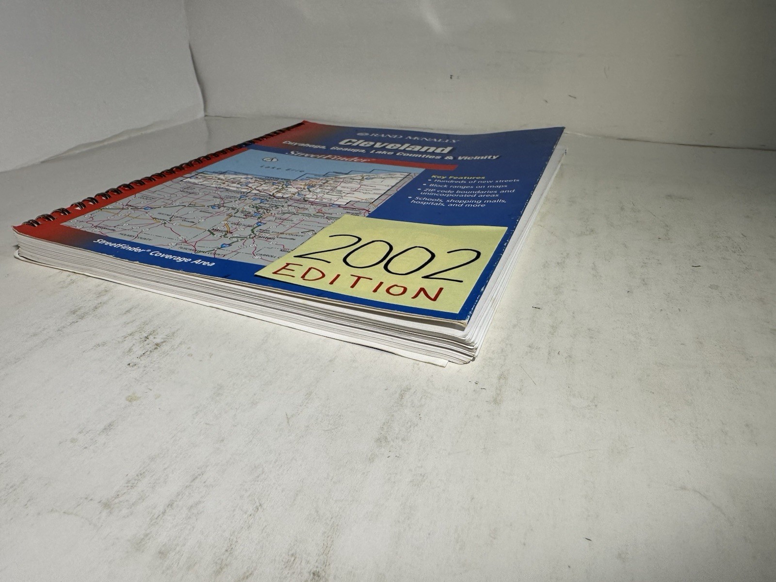 Cleveland Ohio Street Guide 2002 Rand McNally Atlas OH Road Map Streetfinder