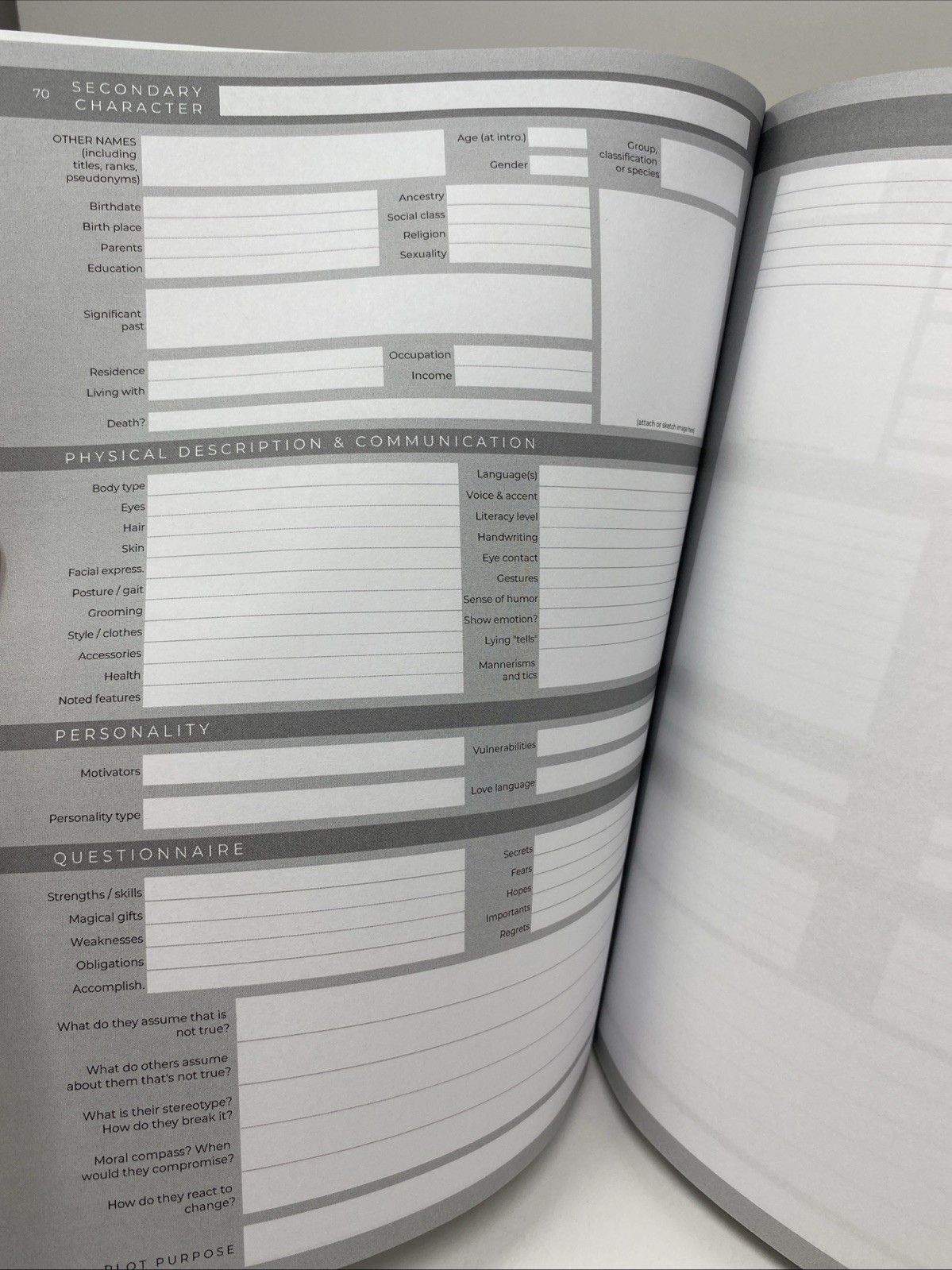 The Only Character World Building Fantasy Workbook You’ll Ever Need Holladay Lot