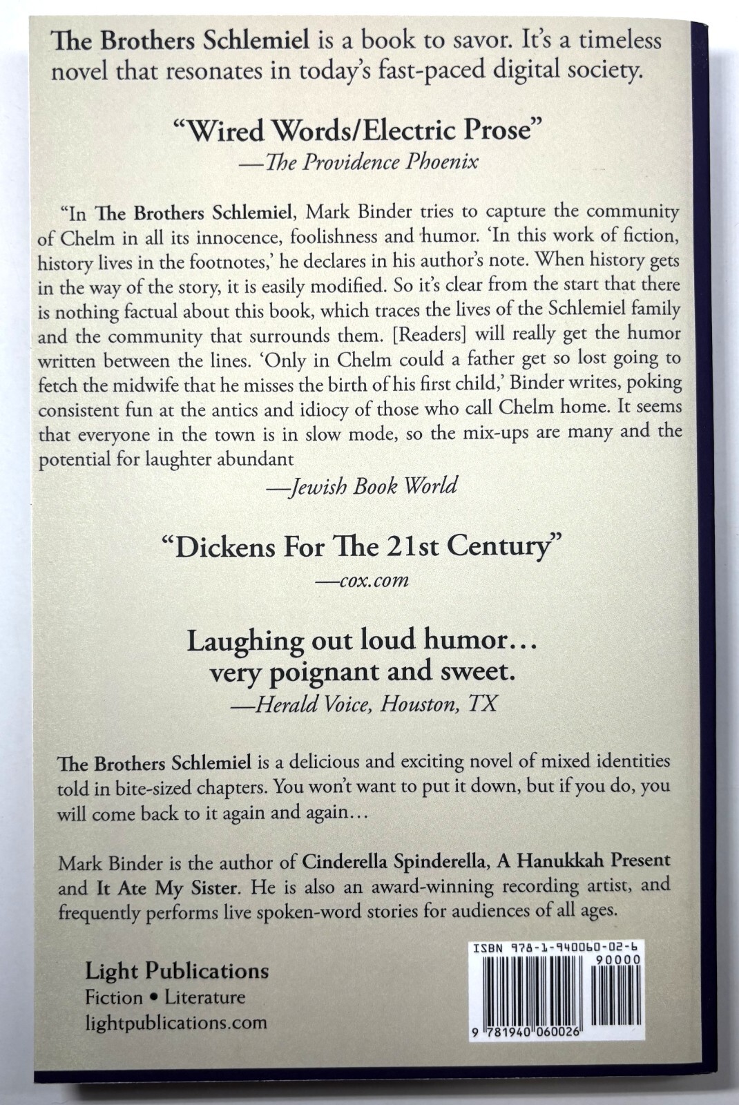 The Brothers Schlemiel : The Complete Novel of Chelm by Mark Binder 2013 Signed