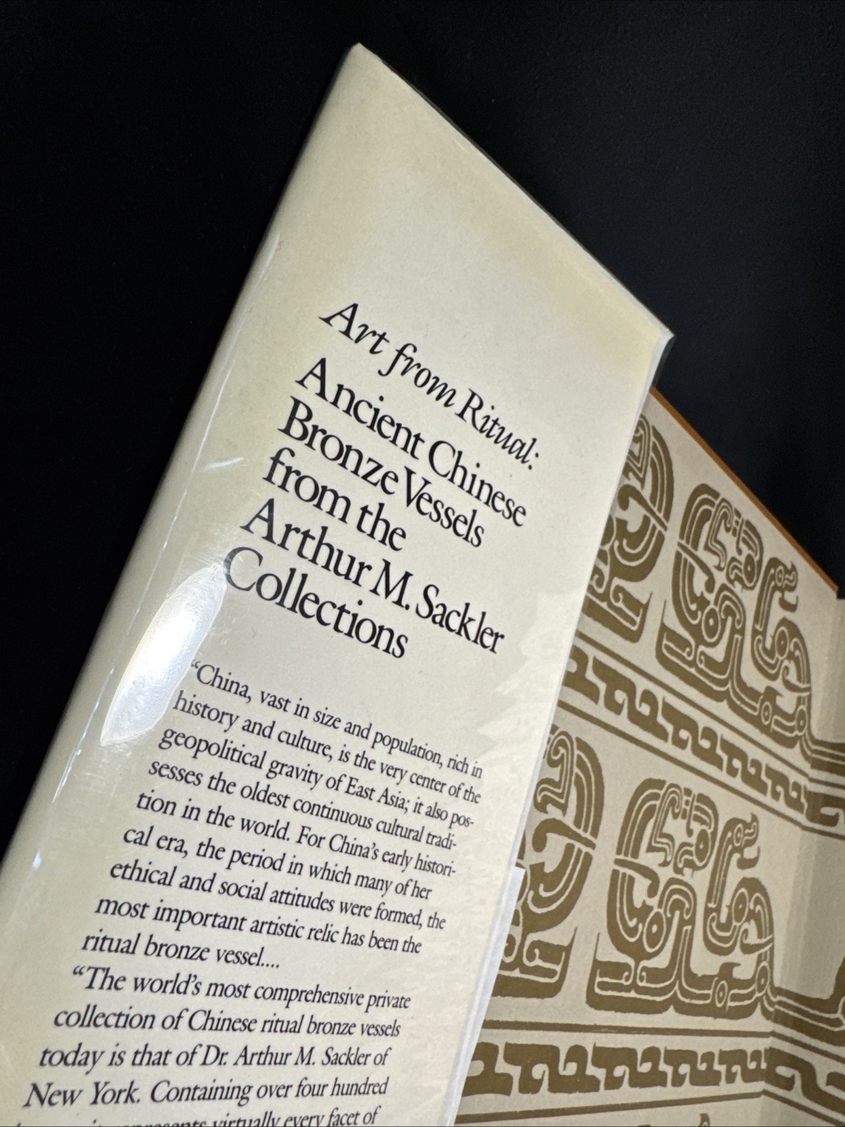 “Art From Ritual” Ancient Chinese Bronze Vessels Arthur M. Sackler Art Book HC