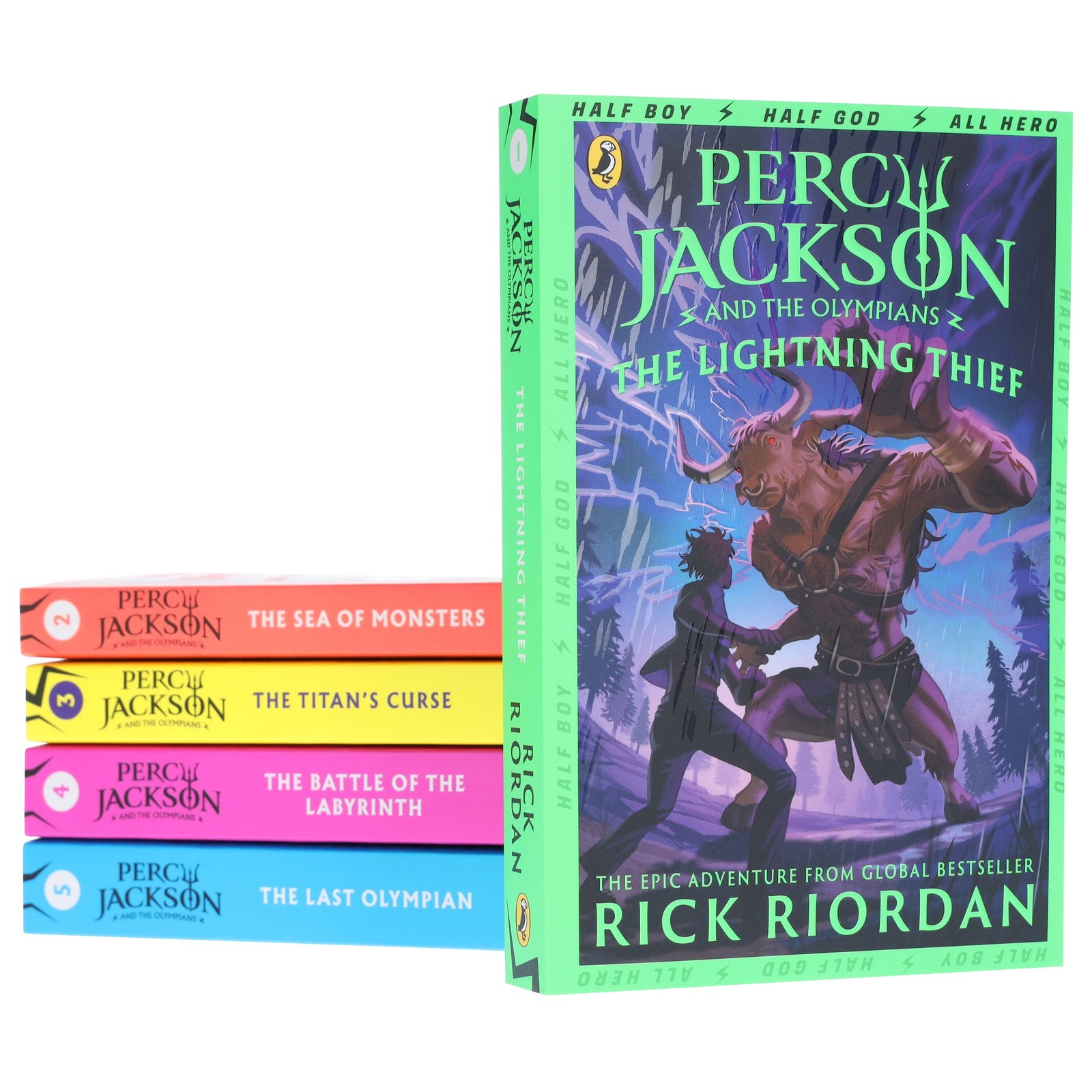 Percy Jackson And The Olympians Series By Rick Riordan 5 Books – Ages 9+ – PB
