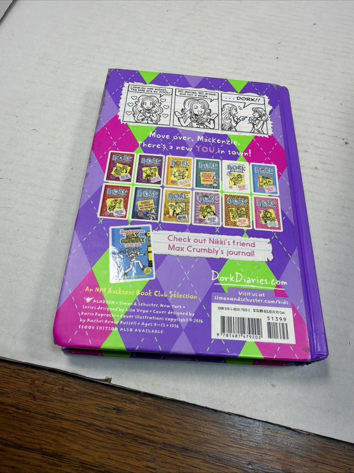 Dork Diaries by Rachel Renée Russell Lot Of 6 Books – 1, 2, 3, 8, 9, 11