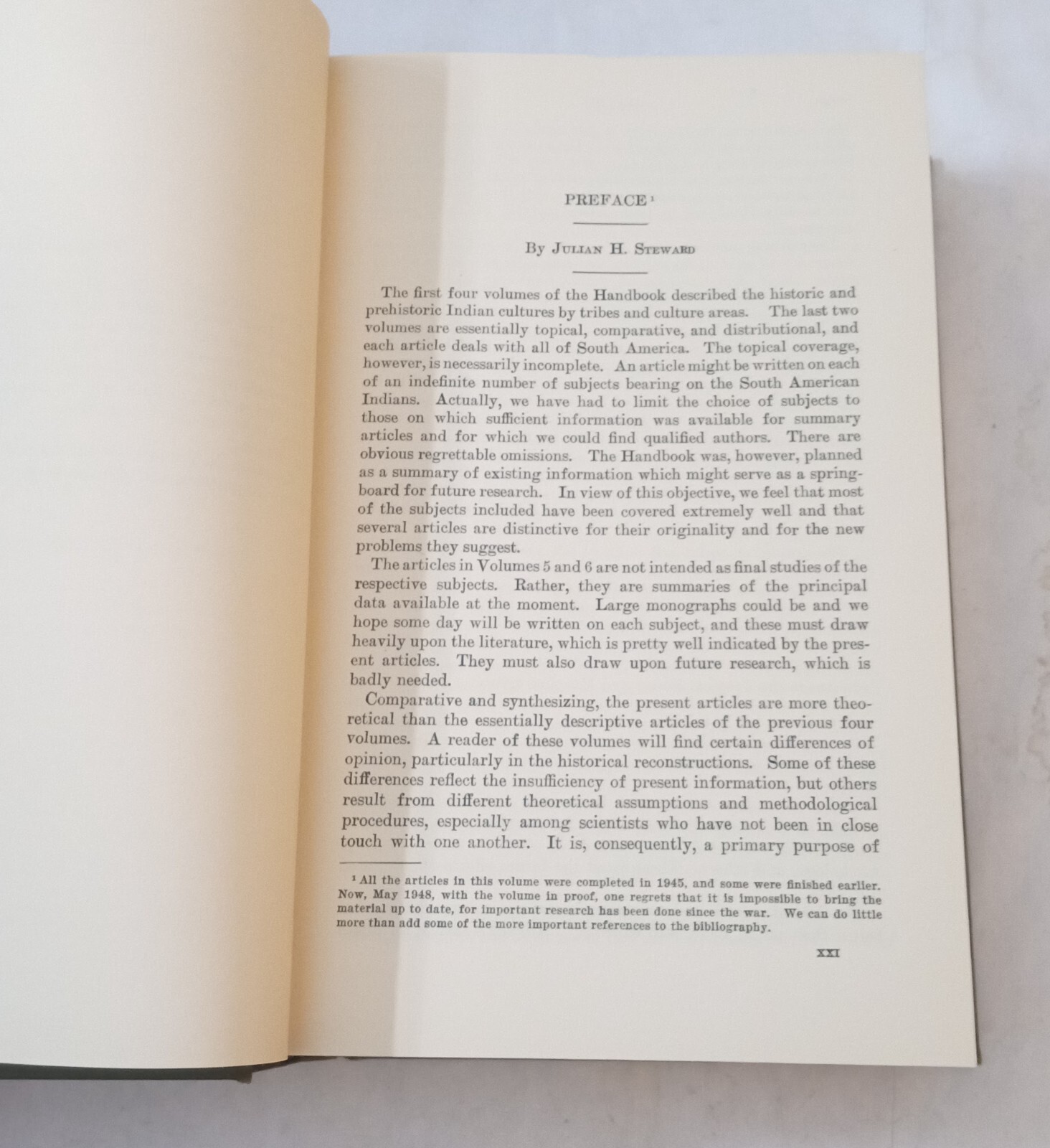 The Comparative Ethnology of South American Indians 1949 Hardcover