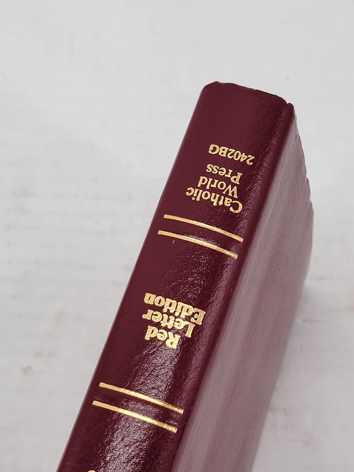 Holy Bible New American Red Letter Official Catholic World Press 1997