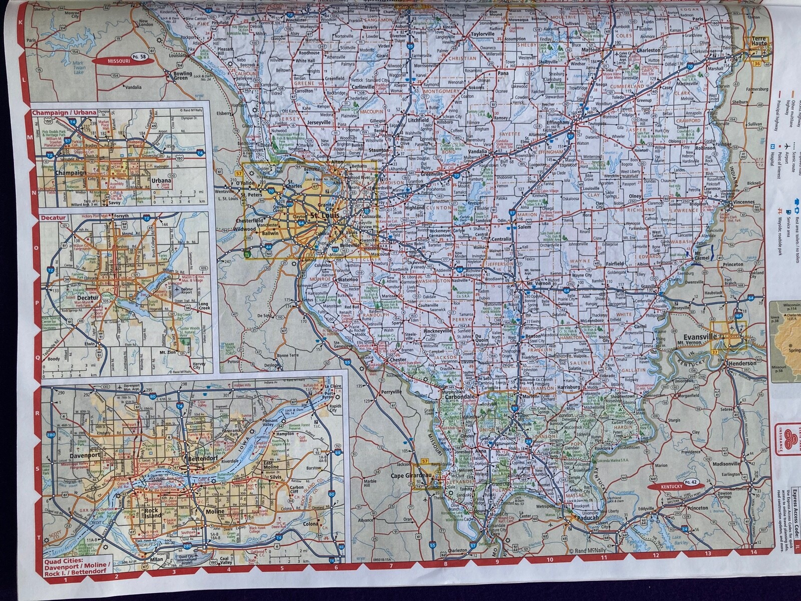 US Road Atlas State Farm 2005 140 pages RAND McNALLY