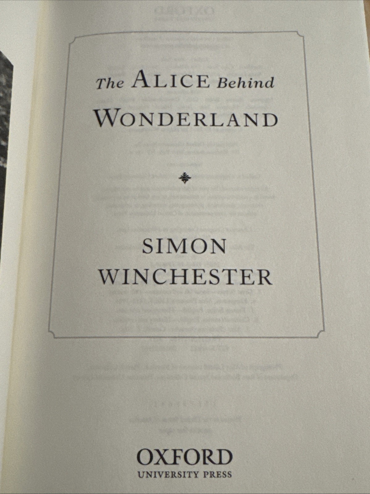Alice Behind Wonderland by Simon Winchester (2011, Hardcover)