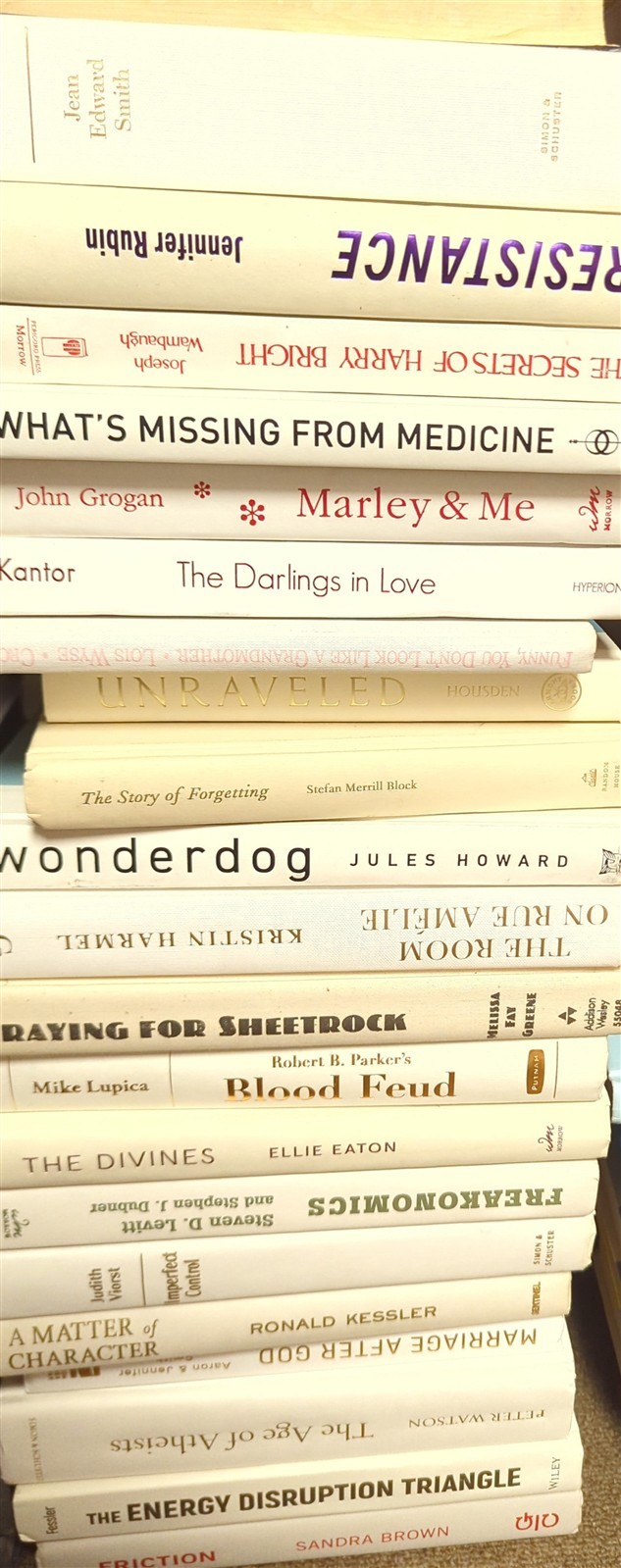 Random Lot of 10 WHITE Staging, Decor, Prop, Beautiful HC books-lettering varies