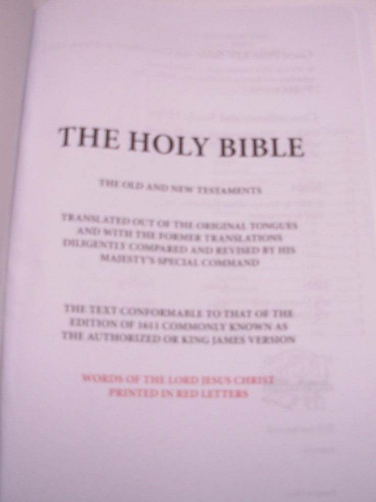 Giant Print Holy Bible KJV Simulated Leather 2014 TGS International Charcoal