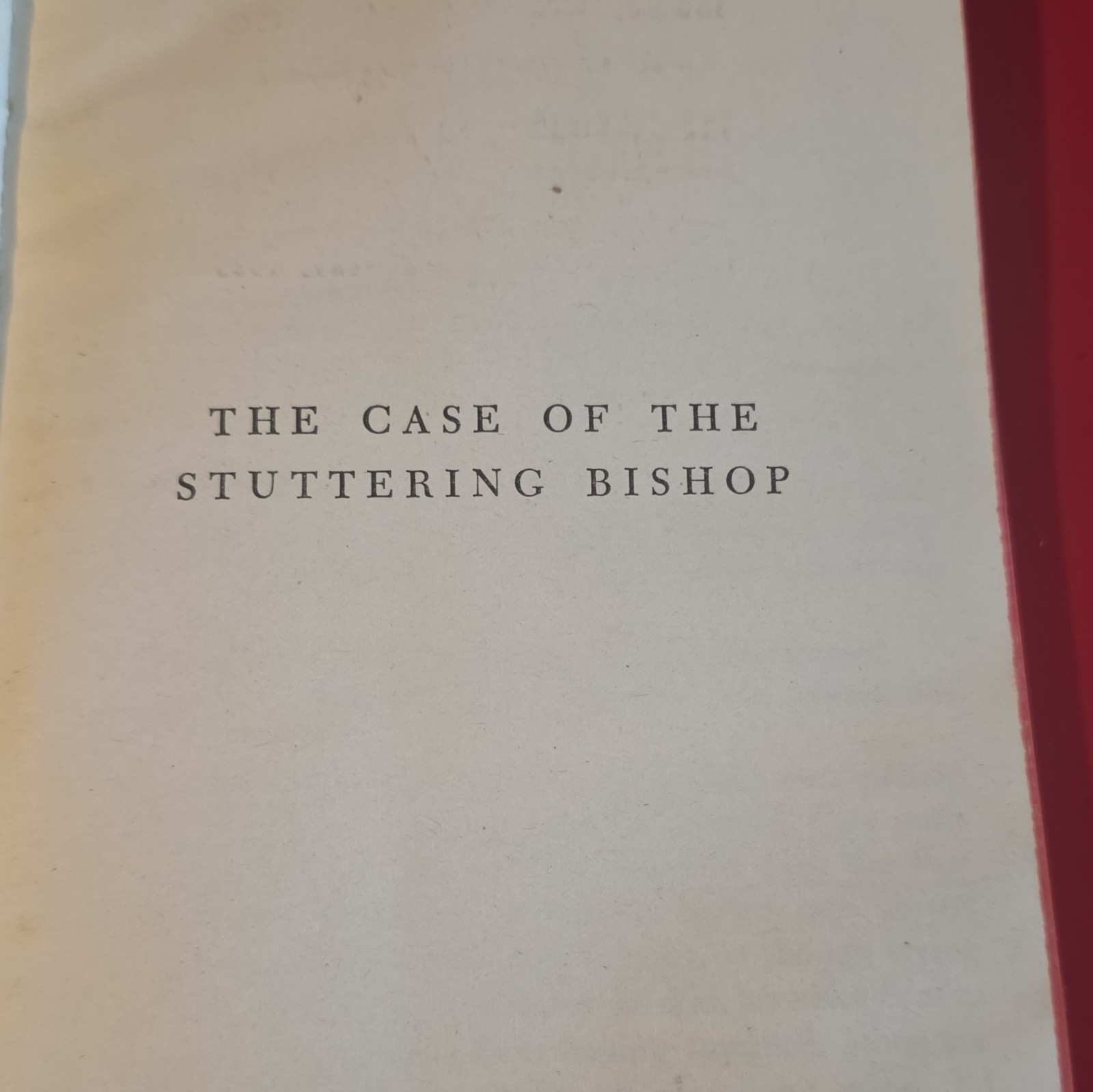 1943 THE CASE OF THE STUTTERING BISHOP Erle Stanley Gardner #201 TRUE 1st Eds