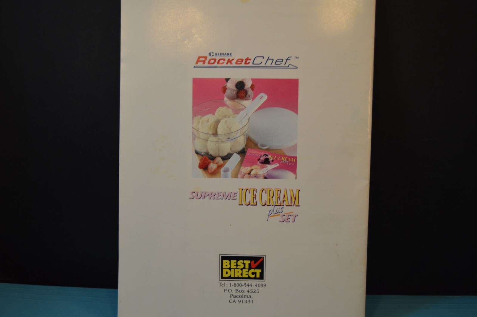 Culinare ROCKET CHEF Supreme Ice Cream “RECIPE & INSTRUCTION BOOKLET” 31 Pages