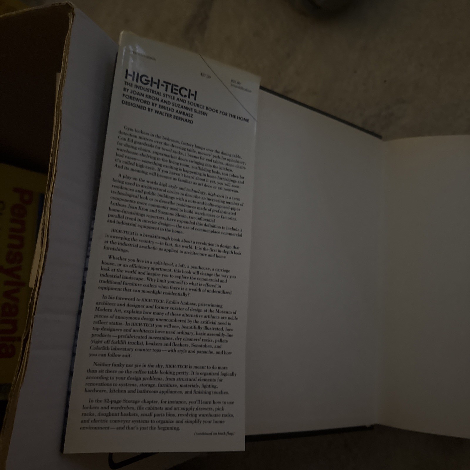 High Tech The Industrial Style & Source Book for the Home Kron Slesin