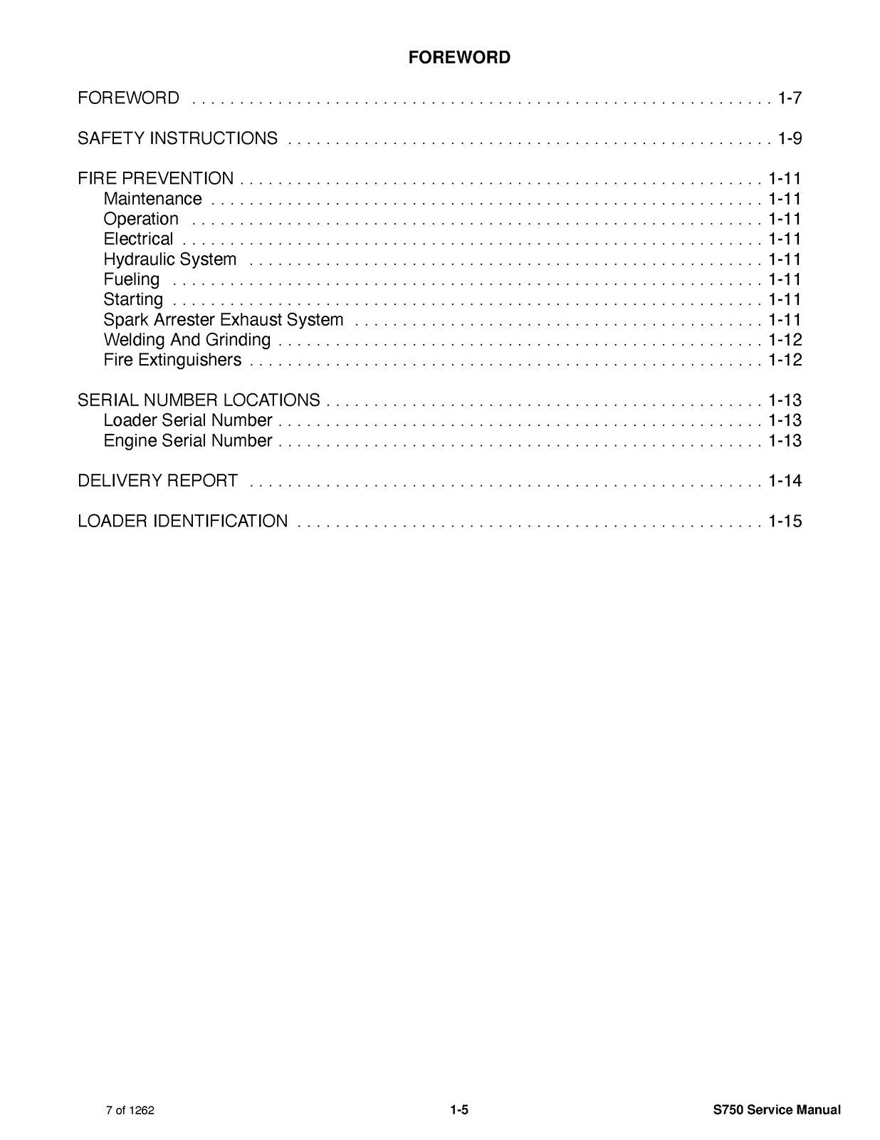 BOBCAT S750 SKID-STEER LOADER SERVICE MANUAL – WIRE BOUND – DURABLE COVERED