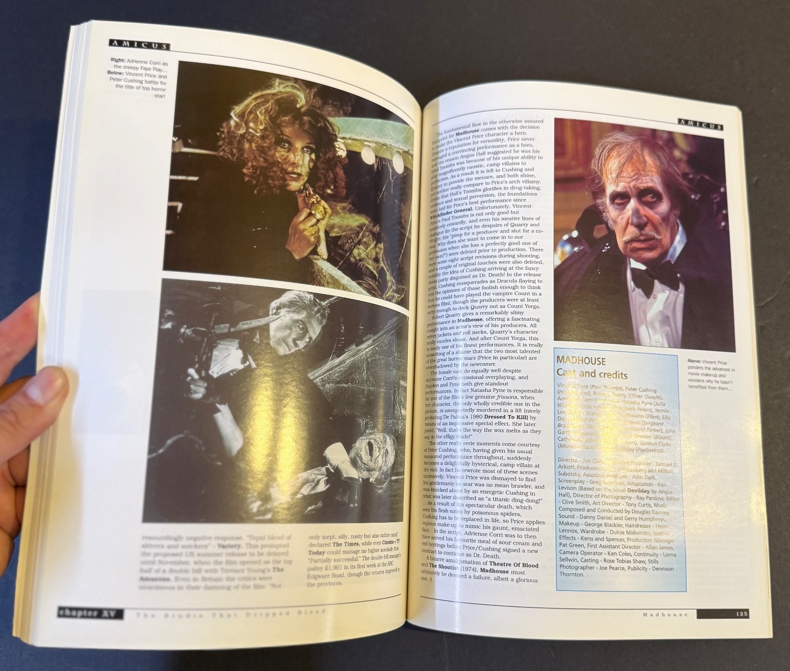 AMICUS The Studio That Dripped Blood UK FULL COLOR BOOK 164 PAGES Horror Films