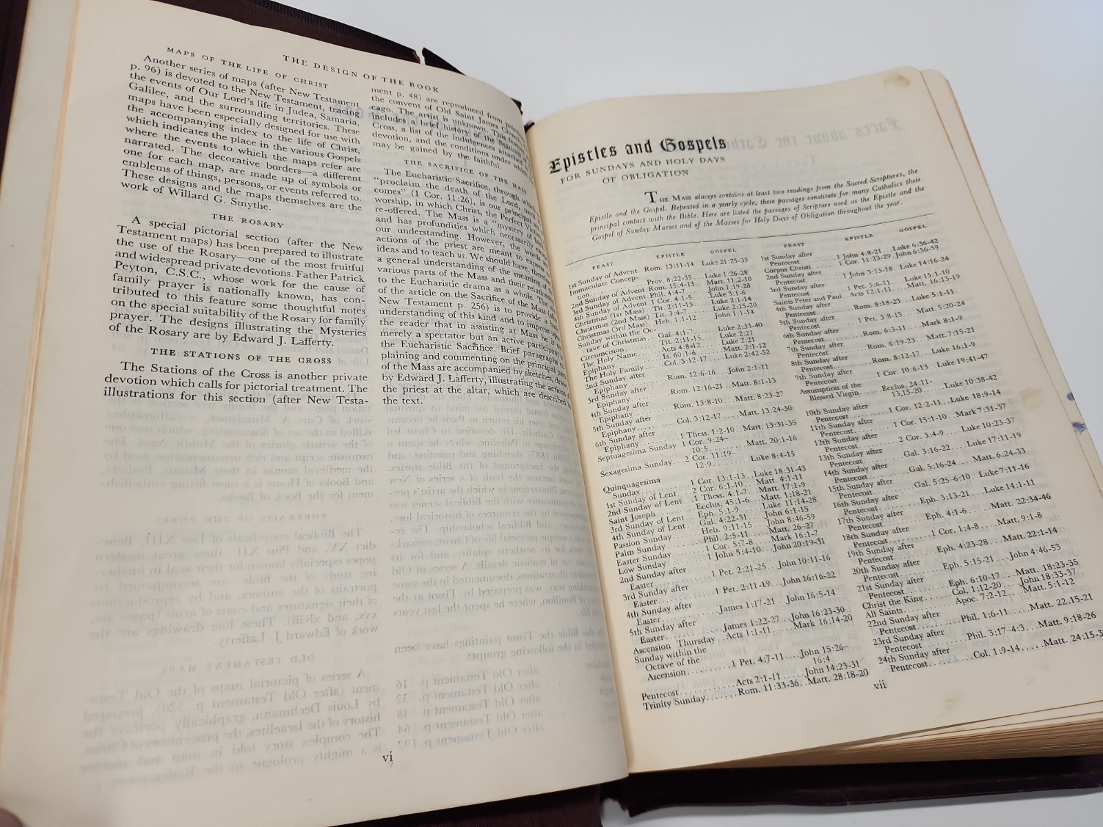 The Catholic Press Holy Family Edition of the Catholic Bible 1950 Rev O’Connel