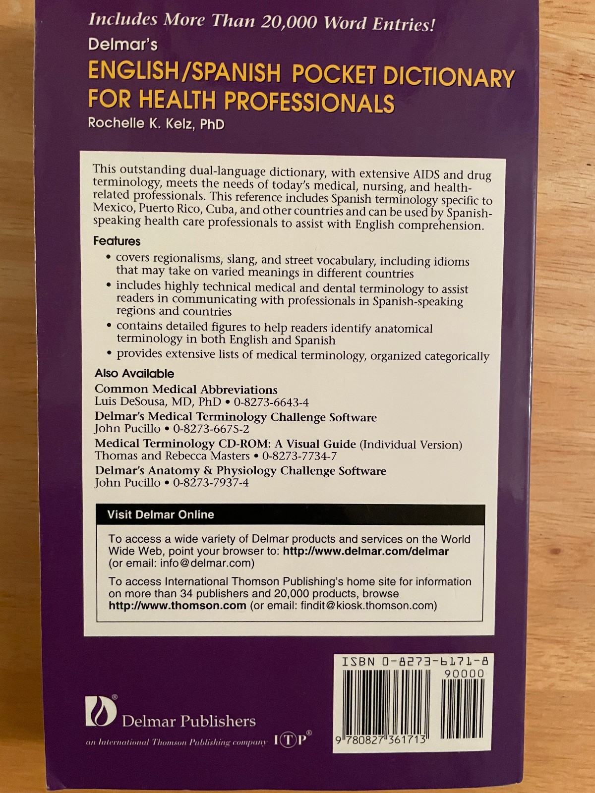 delmar’s english/spanish pocket dictionary for health professionals