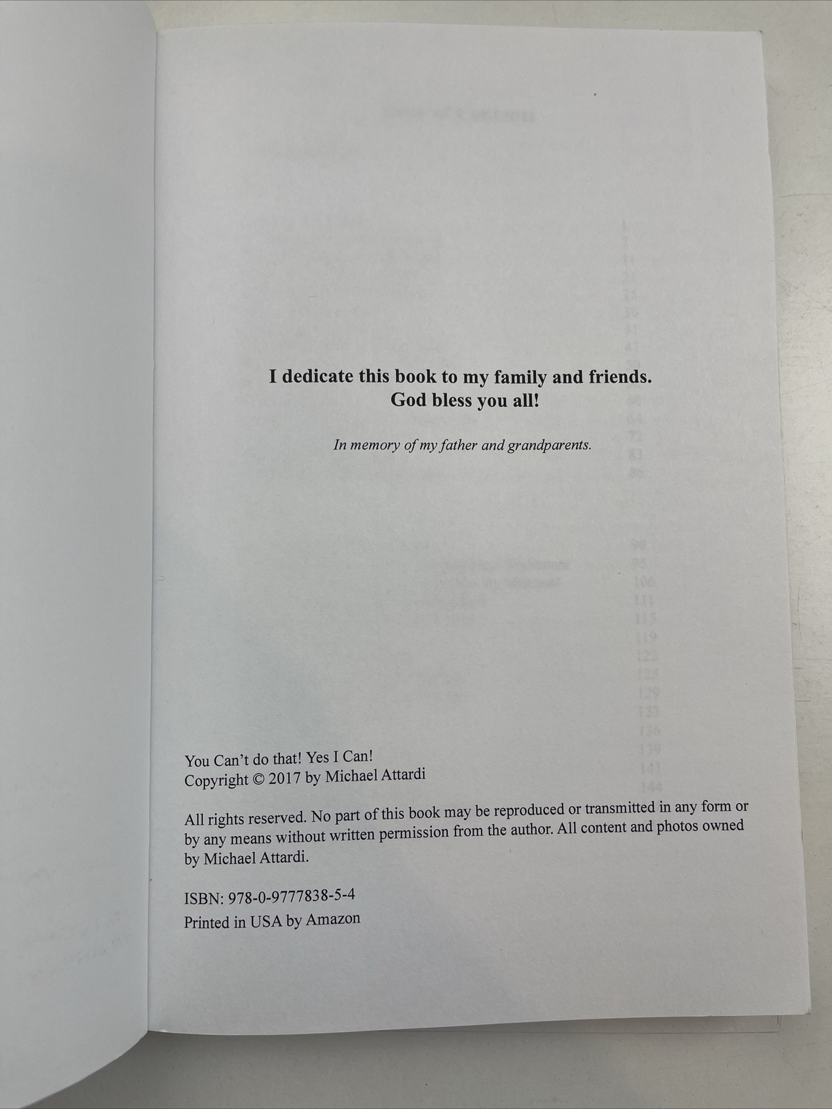 You Can’t Do That! Yes I Can! Paperback Michael, Sr. Attardi