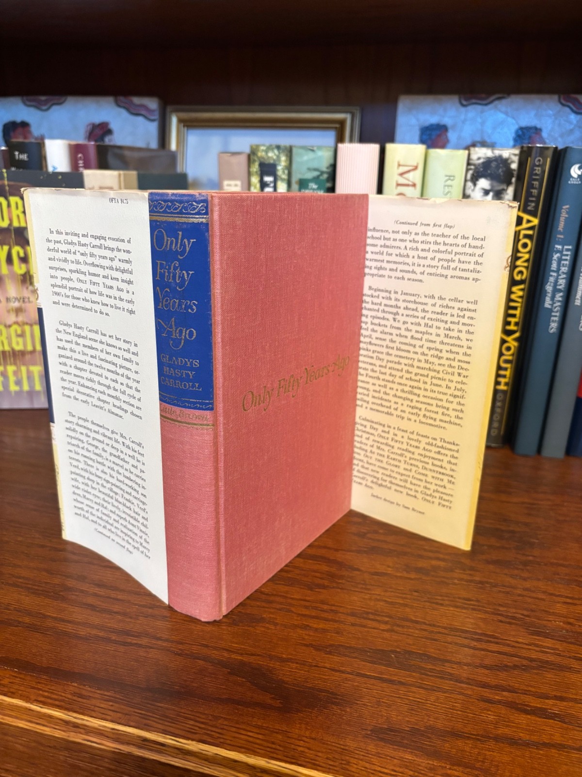 Only Fifty Years Ago. Gladys Hasty Carroll. 1st HC Ptg. LB 1962. NF/VG+