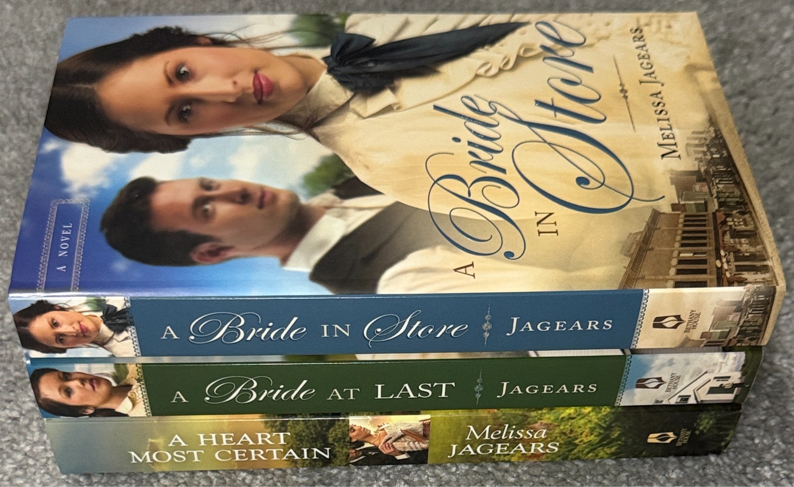 Melissa Jagears 3 Book Lot Bride In Store Bride At Last A Heart Most Certain