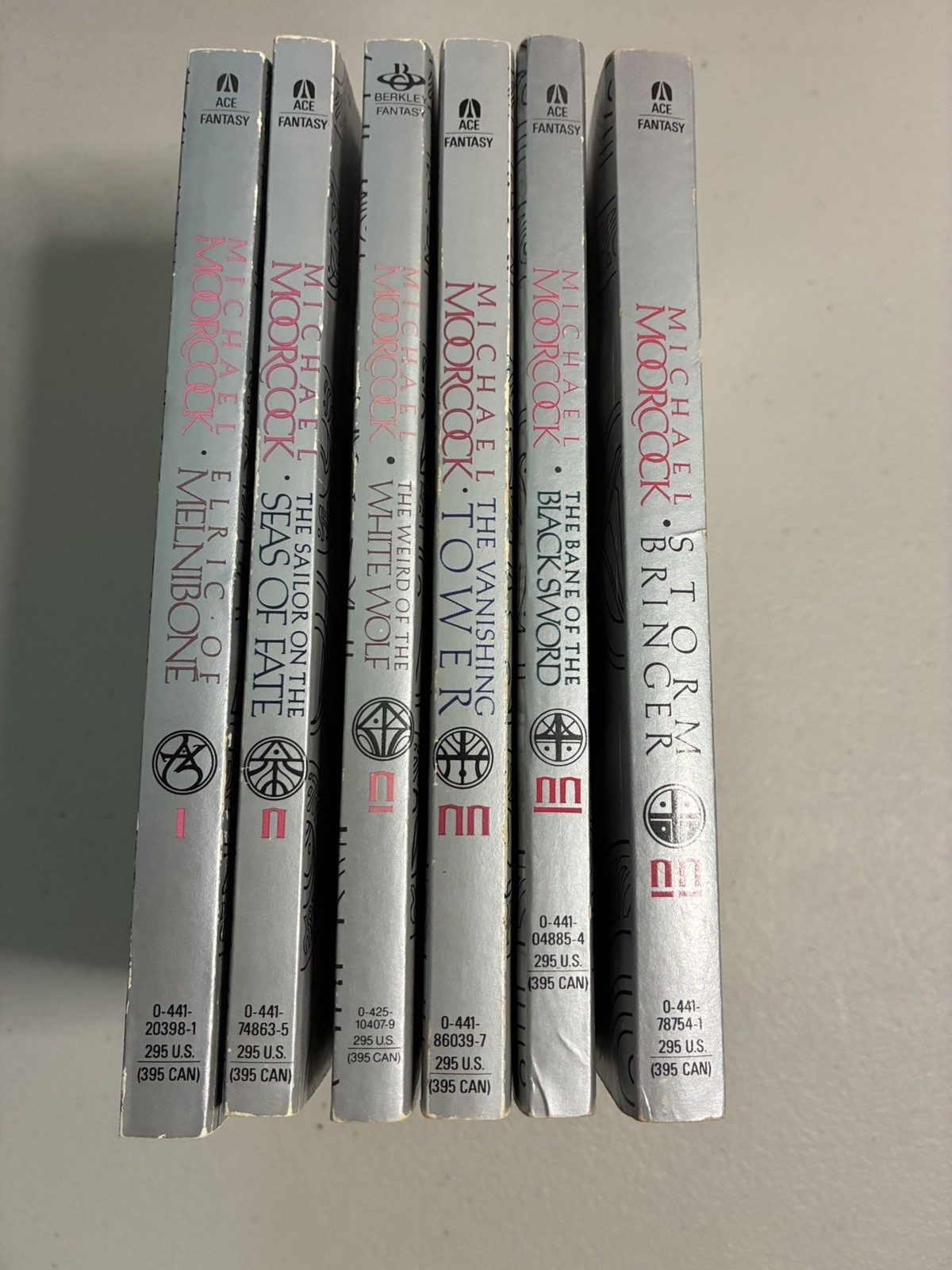 COMPLETE 6 BOOK SERIES Vintage Michael Moorcock THE ELRIC SAGA 1 2 3 4 5 6 Ace