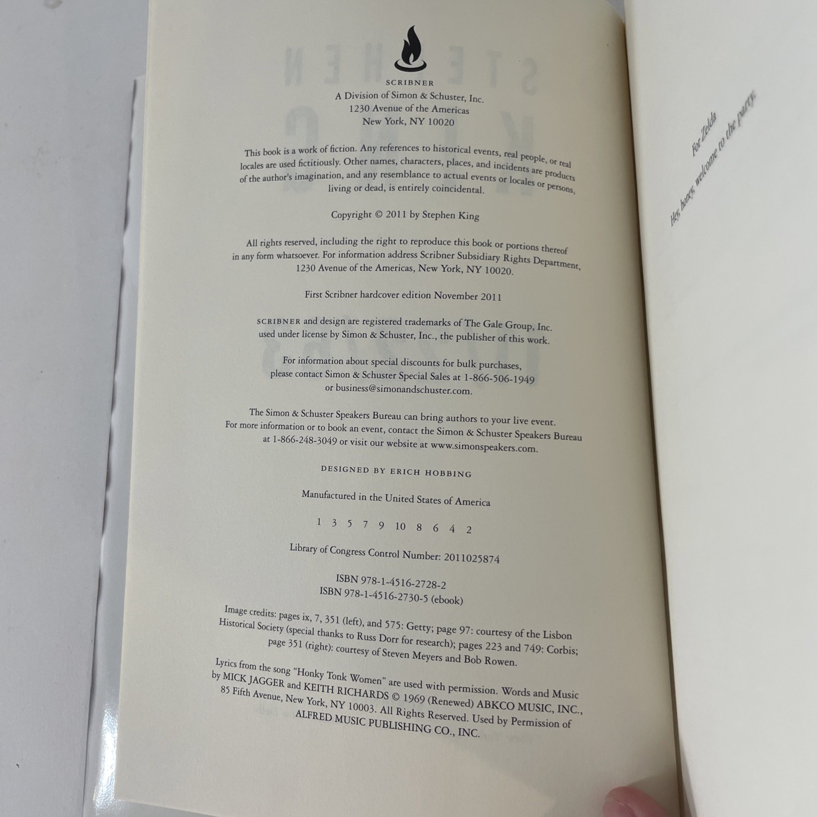 Stephen King 11/22/63 First Edition 1st Printing Hardcover Dust Jacket Scribner