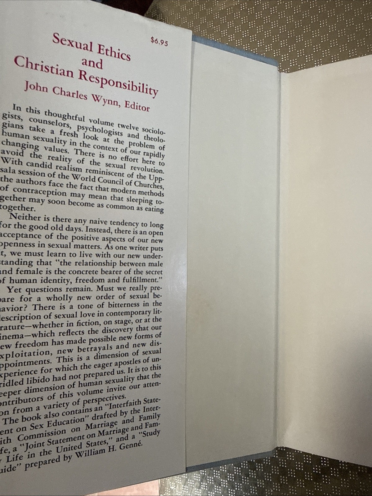 Sexual Ethics and Christian Responsibility : Some Divergent Views Book