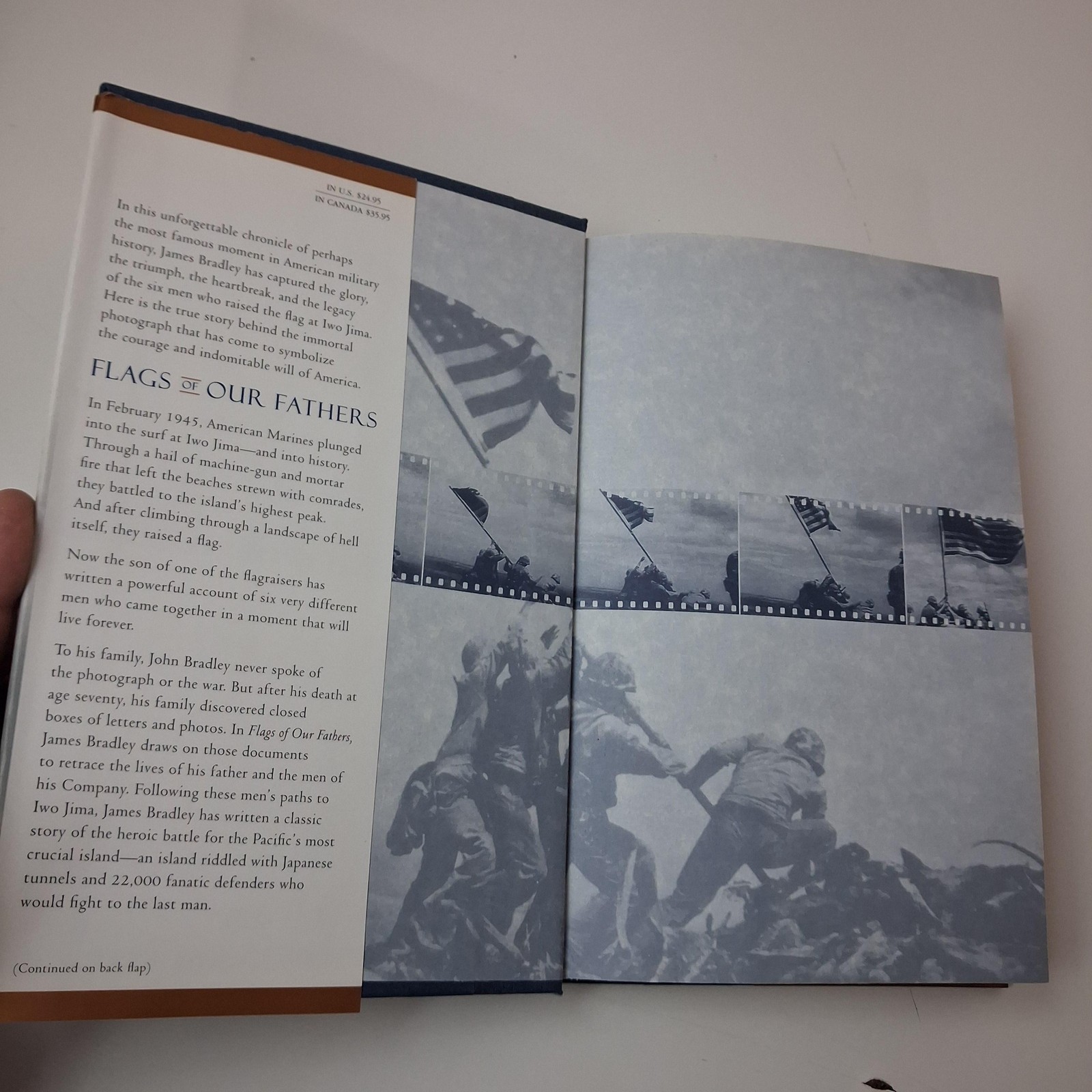 Flags Of Our Fathers James Bradley Ron Powers Bantam Blue Hardcover DJ 2000 USA