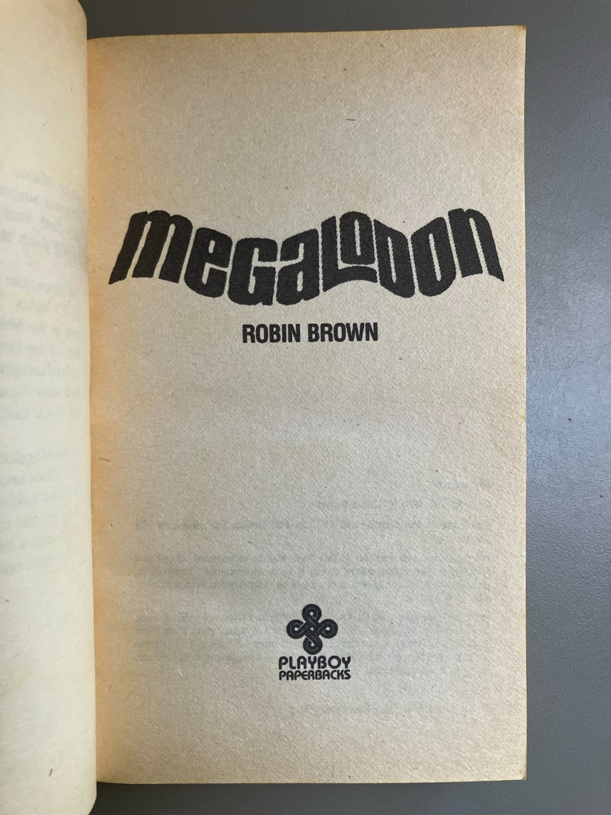 Megalodon PB by Robin Brown in Good condition 1982