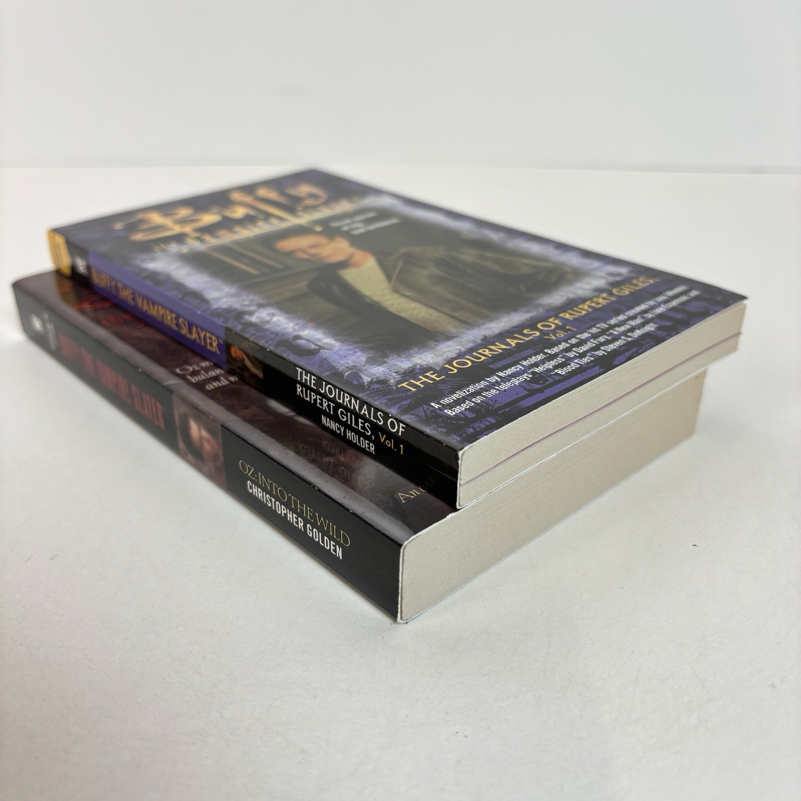 Buffy The Vampire Slayer 2 Book Lot Oz Into Wild & Rupert Giles Vol 1 PB 2002 C3