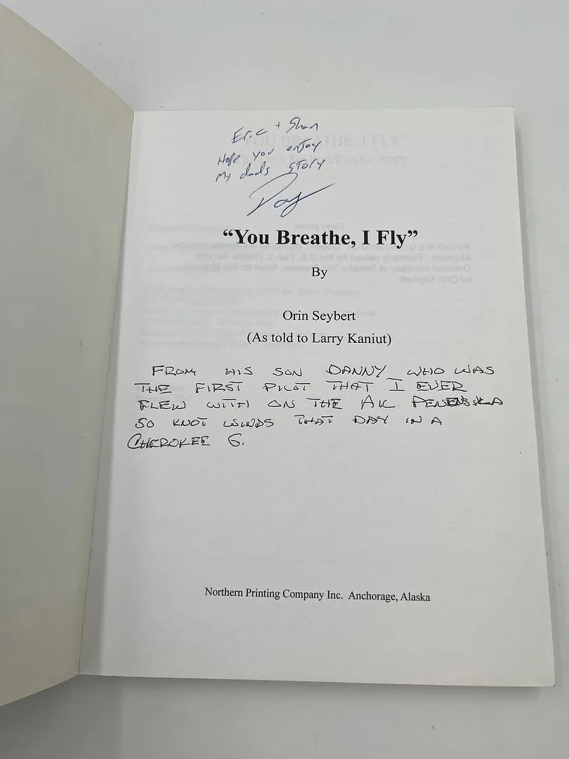 You Breathe, I Fly – The Orin Seybert/Penair Story *SIGNED*
