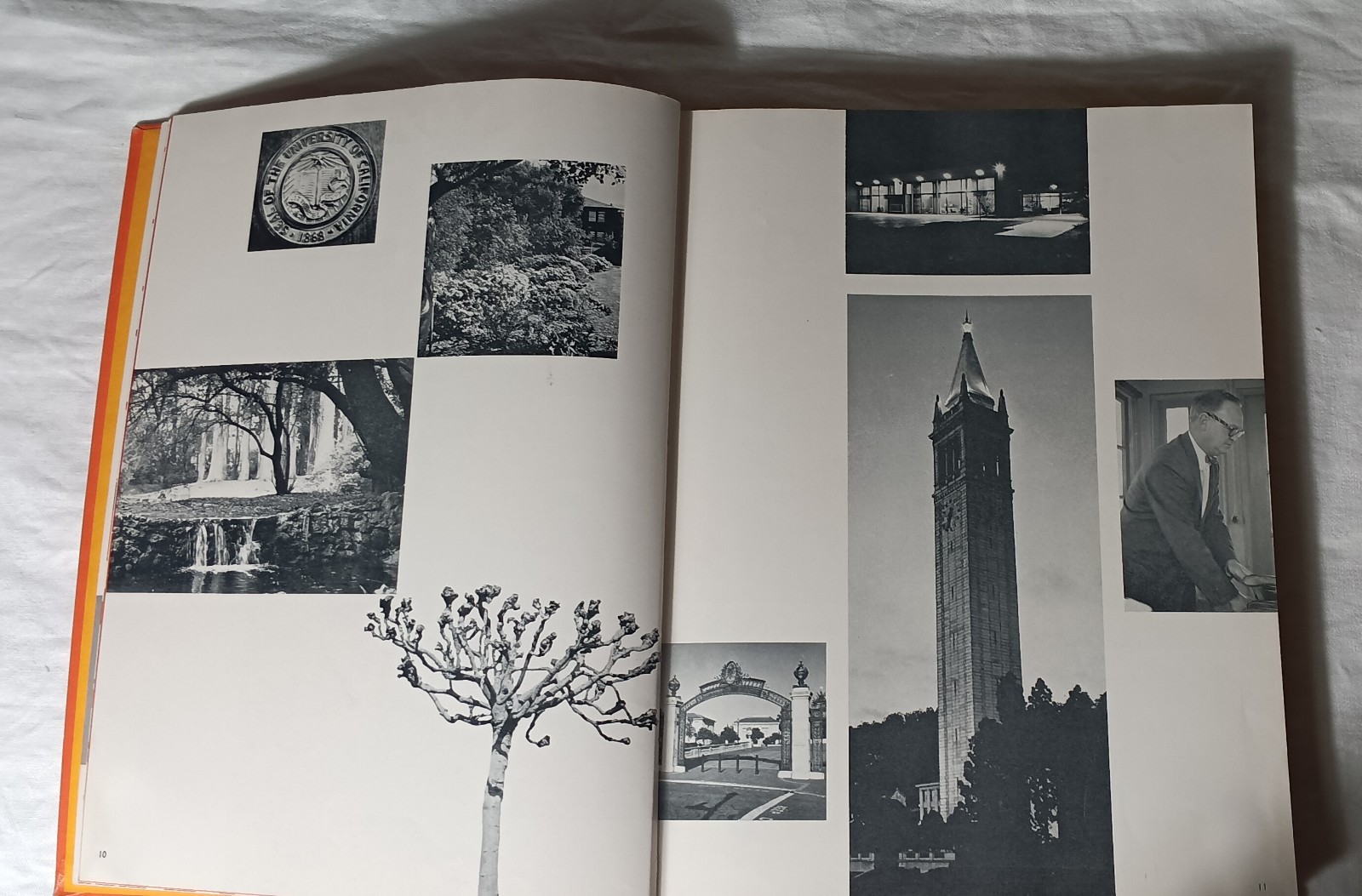 UNIVERSITY OF CALIFORNIA BLUE AND GOLD 1958 HB VOLUE 85 MID-CENTURY MODERN COVER