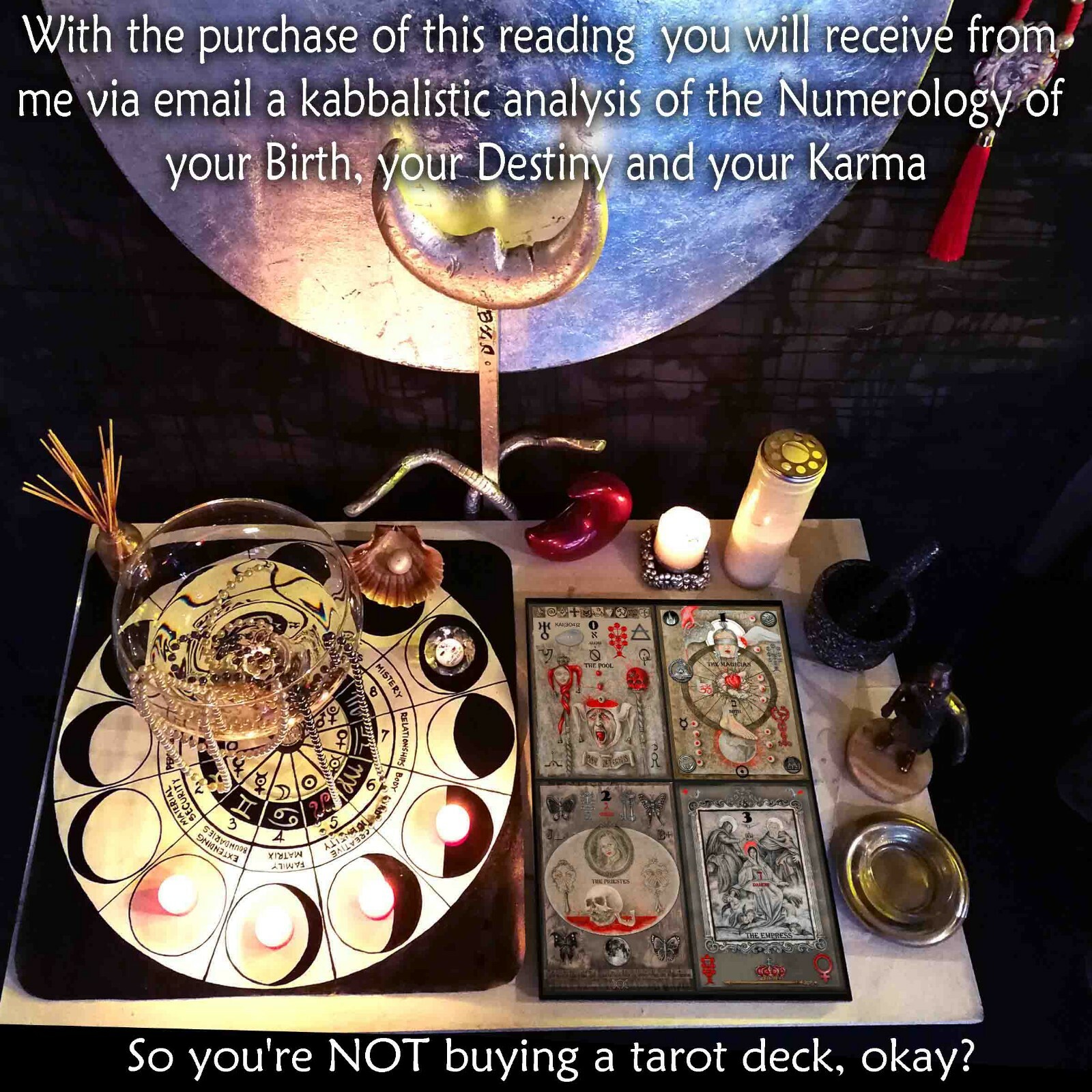Ask Me Now a Consultation with Eyes Art Tarot Card Deck Cartomancy Tell Fortune