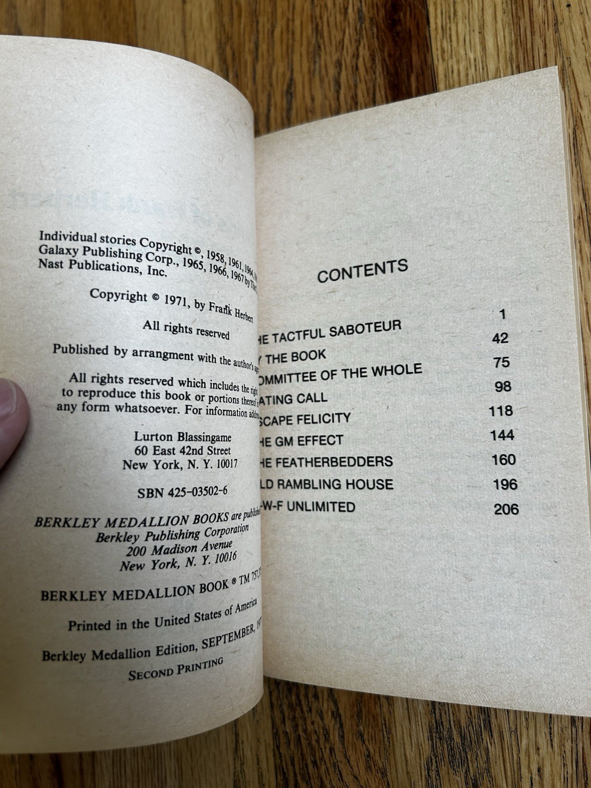The Worlds of Frank Herbert (1971, Paperback)
