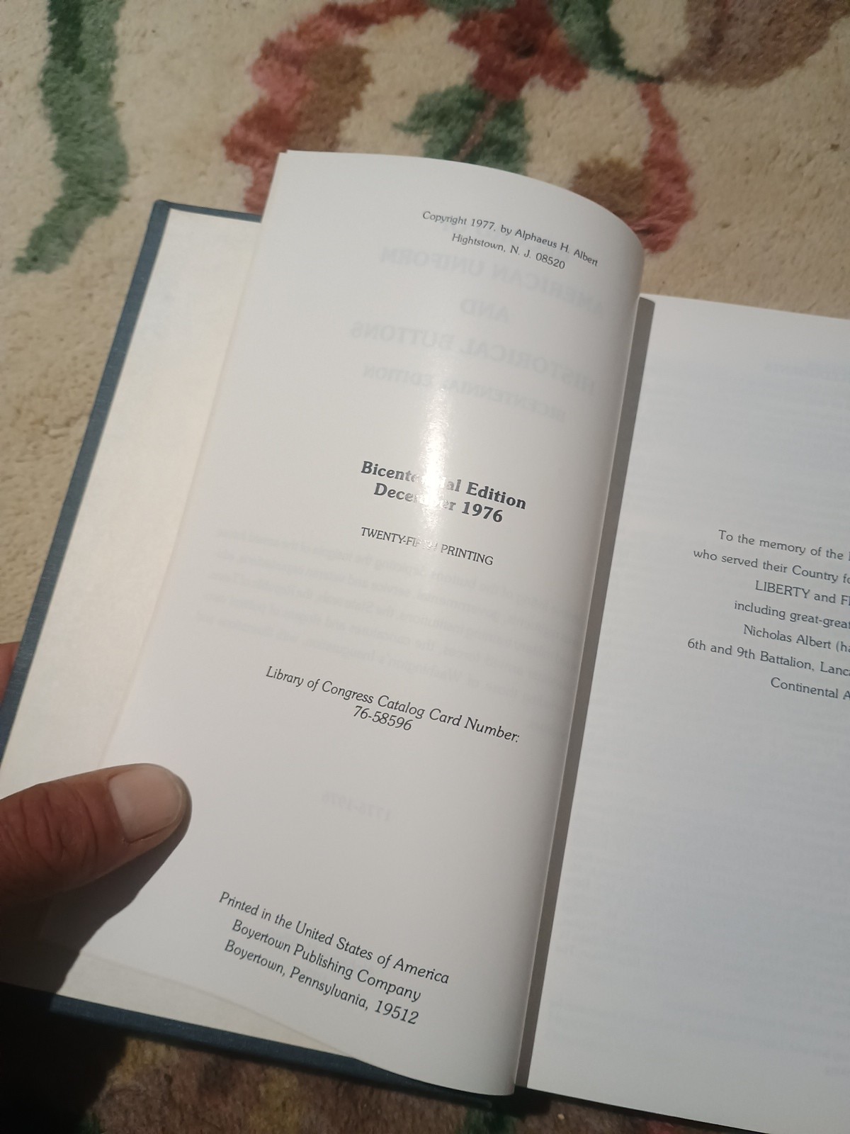 Record of American Uniform and Historical Buttons by Alphaeus Albert