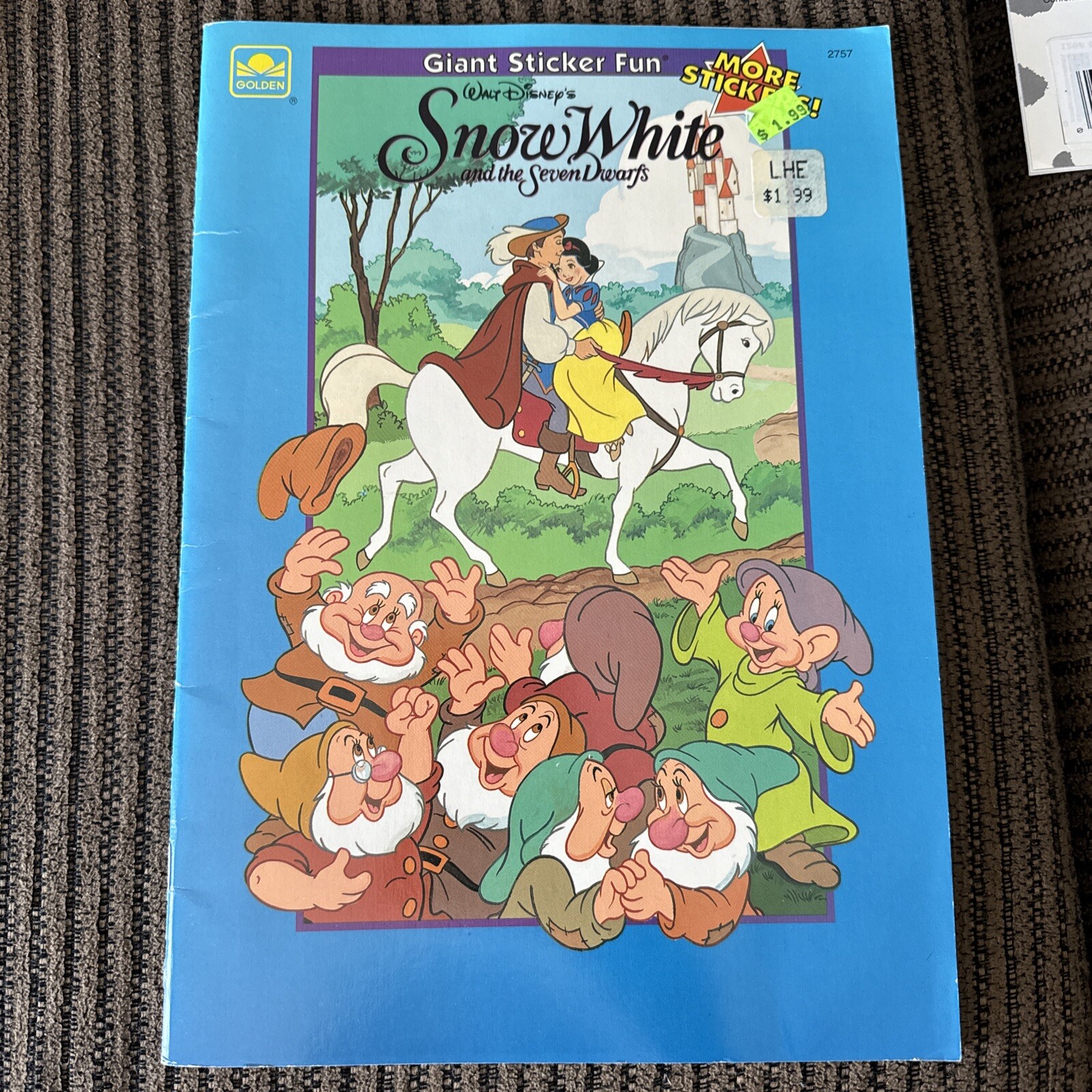 Vtg Sticker Fun Golden Coloring Book Lot Of 5 New Never Used Chip N Dale
