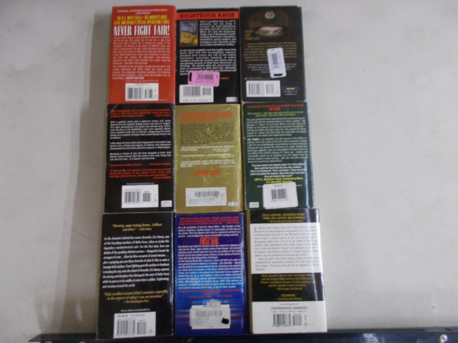 9 SPECIAL FORCES # PB NON-FICTION & FICTION SEALS DELTA SOLDIER WARRIOR TEAMS