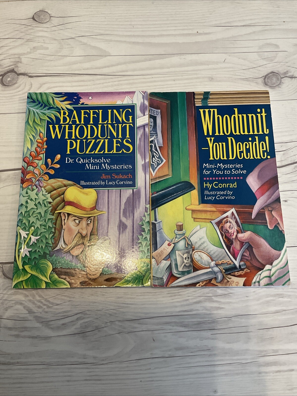 Whodunit Puzzles Sterling Book Lot Of 5 Mysteries(1604/2)