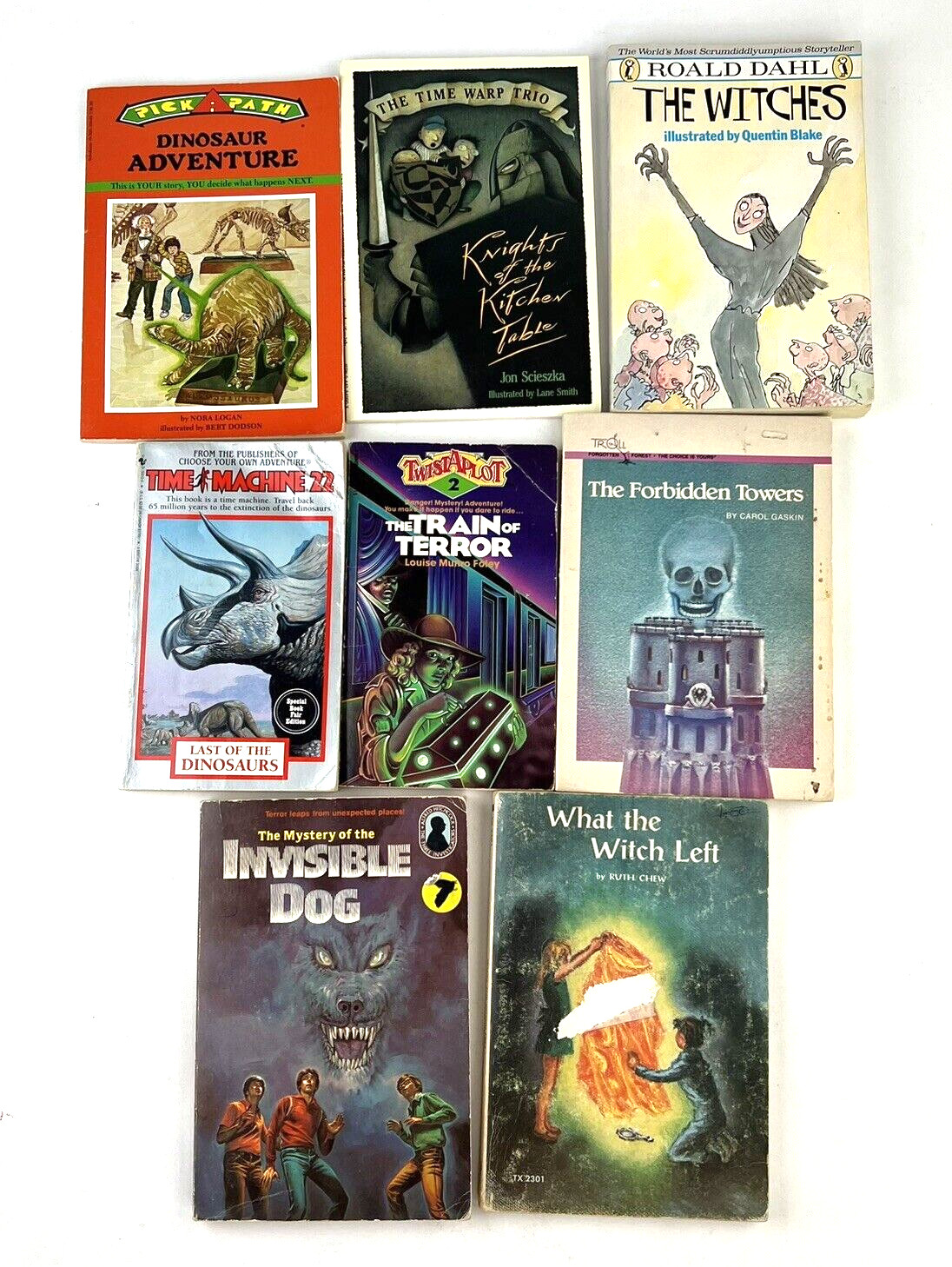 Lot of 8 Mixed Vintage Sci-fi Fantasy Horror Paperback Kids Youth Novels