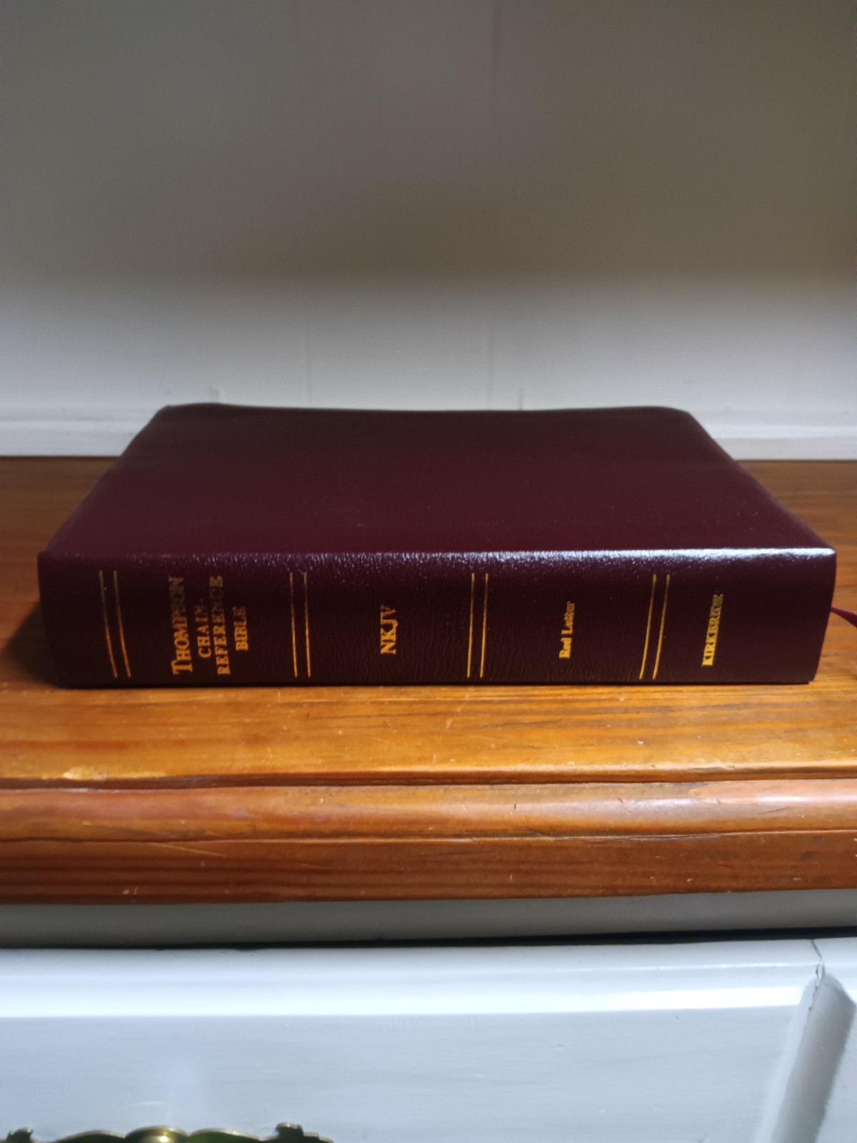 Thompson Chain Reference Bible-NKJV Burgundy Bonded Leather Red Letter