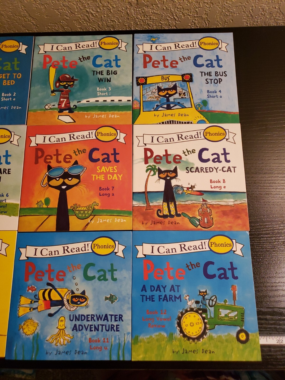 New! My First I Can Read: Phonics~Pete the Cat 12 Pc. Pocket Book set soft cover