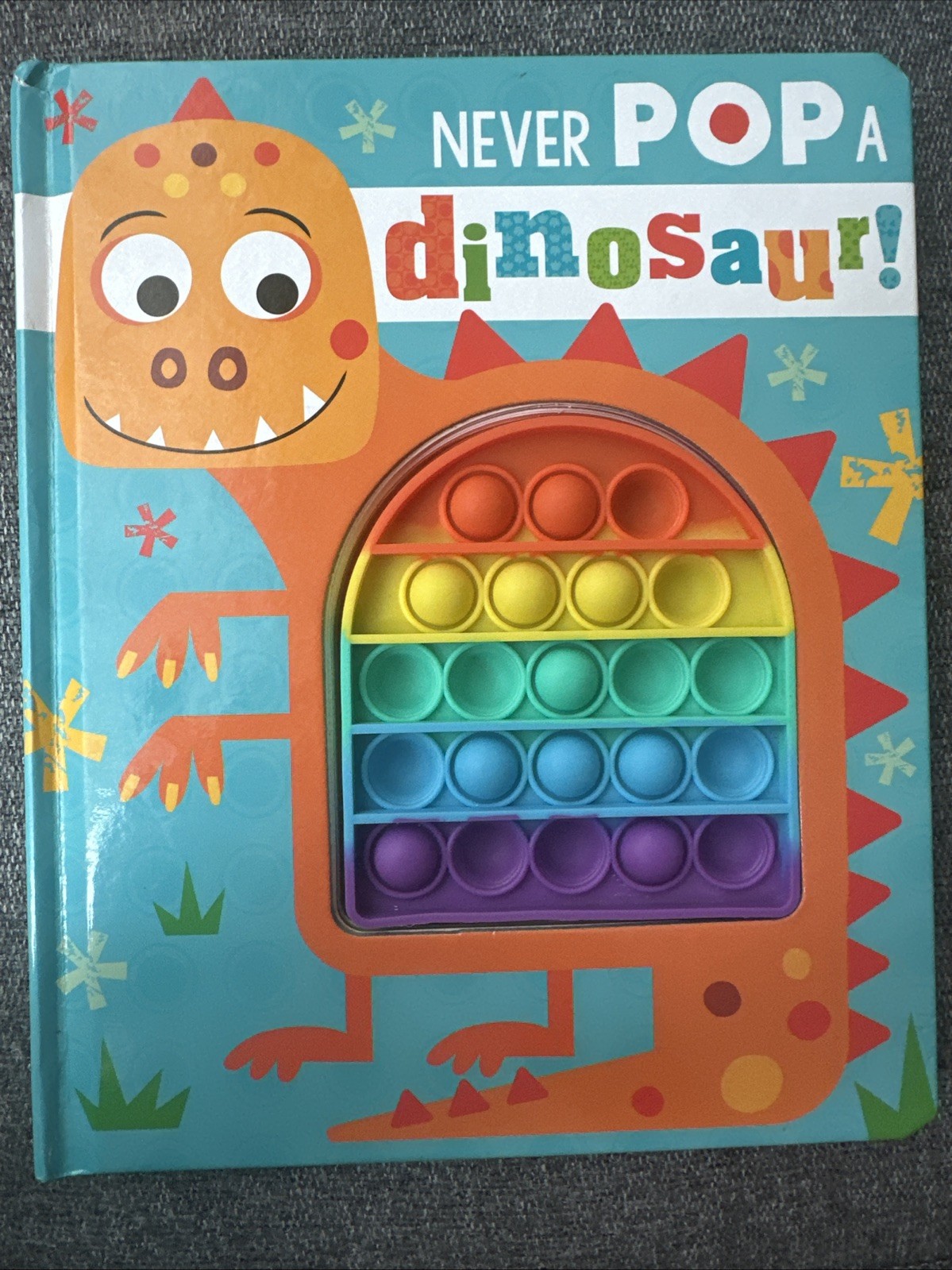 Never Pop a Dinosaur By Rosie Greening 2022 Sensory Children’s Board Book
